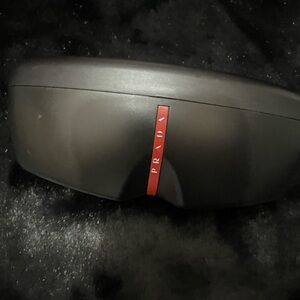 Prada Black Case with Red Accent